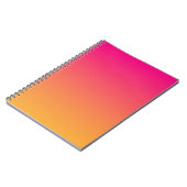 Roze en oranje verloop notitieboek (Linkerzijde)