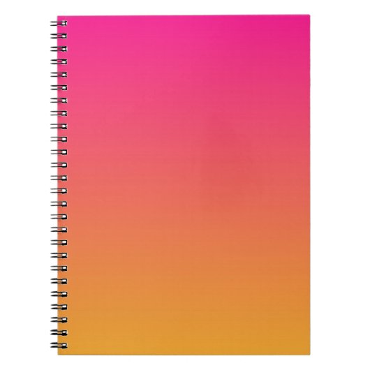 Roze en oranje verloop notitieboek (Voorkant)