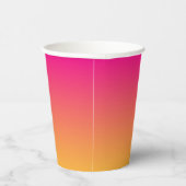 Roze en oranje verloop papieren bekers (Rechts)