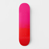 Roze en oranje verloop persoonlijk skateboard (Voorkant)