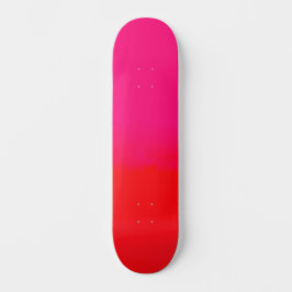 Roze en oranje verloop persoonlijk skateboard