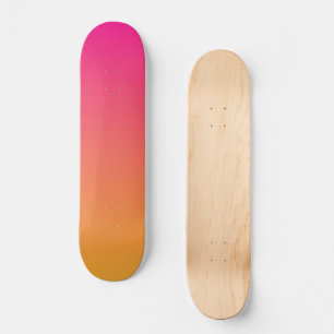 Roze en oranje verloop persoonlijk skateboard
