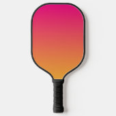 Roze en oranje verloop pickleball paddle (Voorkant)