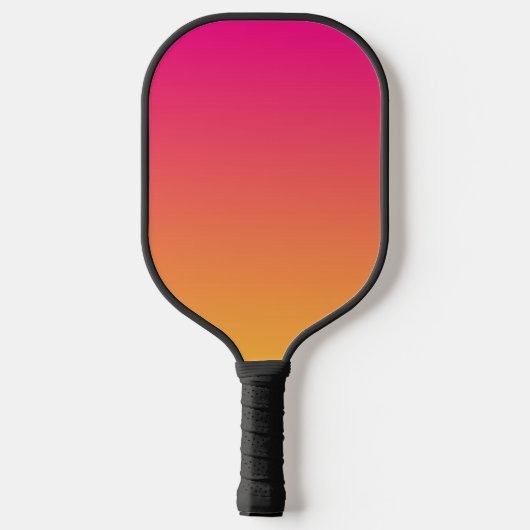 Roze en oranje verloop pickleball paddle (Achterkant)