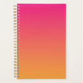 Roze en oranje verloop planner (Voorkant)