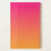 Roze en oranje verloop planner (Achterkant)