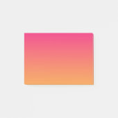 Roze en oranje verloop post-it® notes (Voorkant)