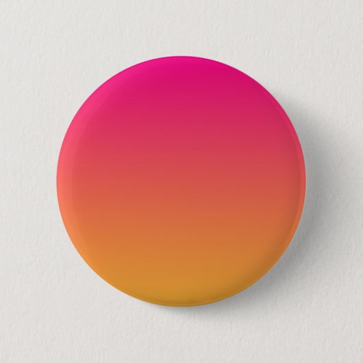 Roze en oranje verloop ronde button 5,7 cm (Voorkant)
