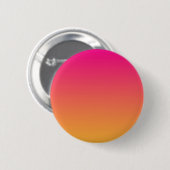 Roze en oranje verloop ronde button 5,7 cm (Voorkant /achterkant)