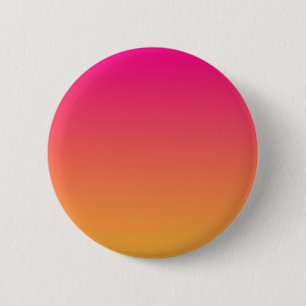Roze en oranje verloop ronde button 5,7 cm