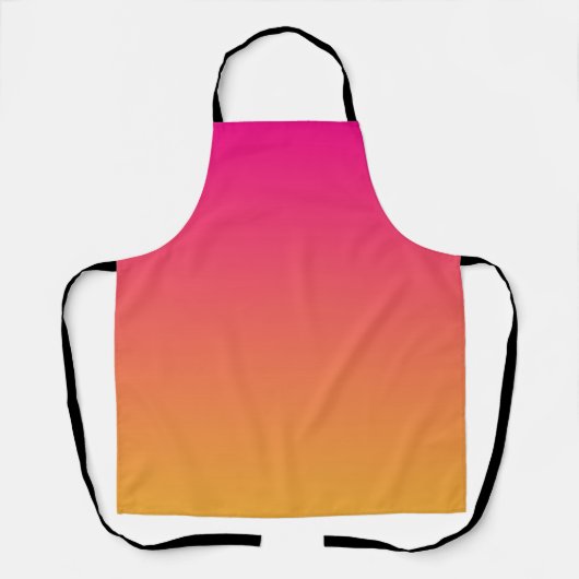 Roze en oranje verloop schort (Voorkant)