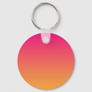Roze en oranje verloop sleutelhanger