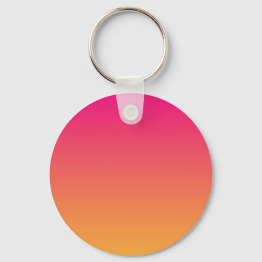 Roze en oranje verloop sleutelhanger (Voorkant)