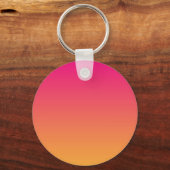 Roze en oranje verloop sleutelhanger (Achterkant)