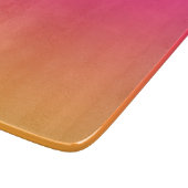 Roze en oranje verloop snijplank (Hoek)