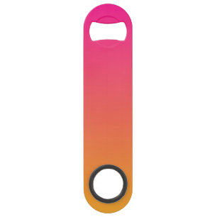 Roze en oranje verloop speed flessenopener