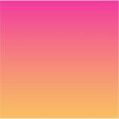 Roze en oranje verloop sticker (Voorkant)