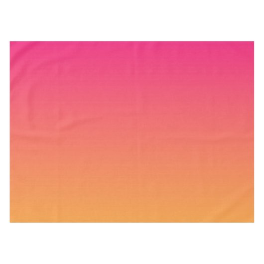 Roze en oranje verloop tafelkleed (Voorkant (Horizontaal))