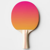Roze en oranje verloop tafeltennisbatje (Achterkant)