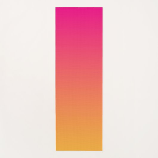 Roze en oranje verloop yogamat (Voorkant)