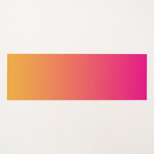 Roze en oranje verloop yogamat (Voorkant (horizontaal))