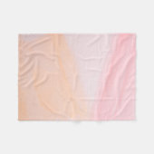 Roze en oranje verven fleece deken (Voorkant (Horizontaal))