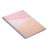 Roze en oranje verven notitieboek (Rechterzijde)