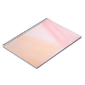 Roze en oranje verven notitieboek (Linkerzijde)