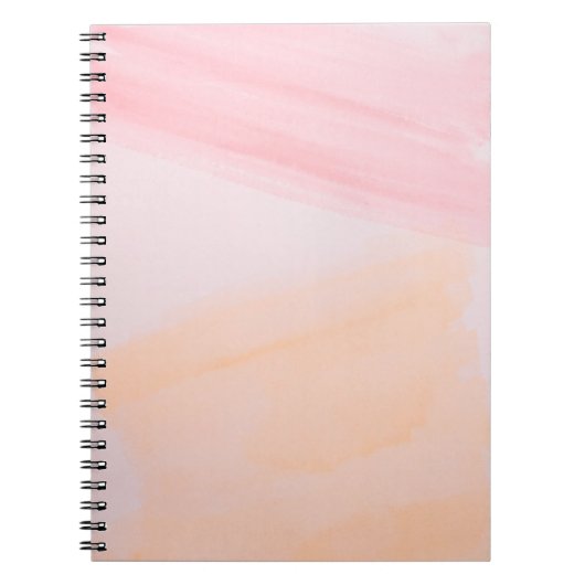 Roze en oranje verven notitieboek (Voorkant)
