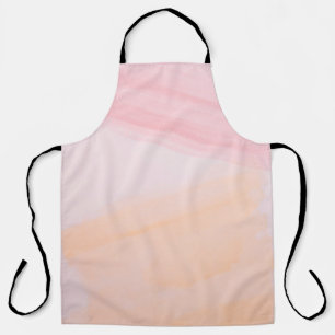 Roze en oranje verven schort