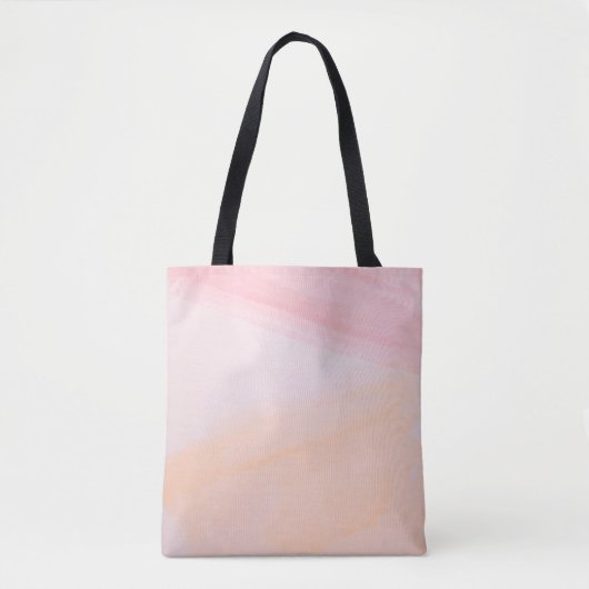 Roze en oranje verven tote bag (Voorkant)
