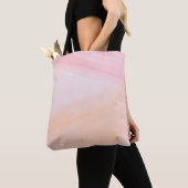 Roze en oranje verven tote bag (Dichtbij)