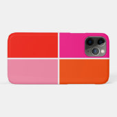 Roze en Oranje vierkanten Case-Mate iPhone Case (Achterkant (horizontaal))