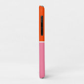 Roze en Oranje vierkanten Case-Mate iPhone Case (Achterkant/links)