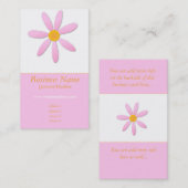 Roze en Oranje Visitekaartjes (Voorkant / Achterkant)