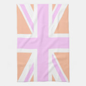 Roze en Oranje vlag van het Verenigd Koninkrijk /  Theedoek (Verticaal)