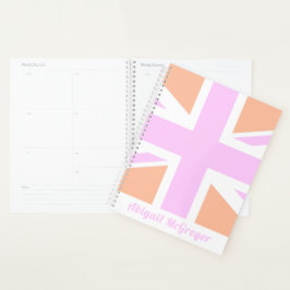 Roze en Oranje vlag van het Verenigd Koninkrijk/Un Planner