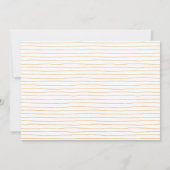 Roze en Oranje Waterverf Floral Vrijgezellenfeest Kaart (Achterkant)