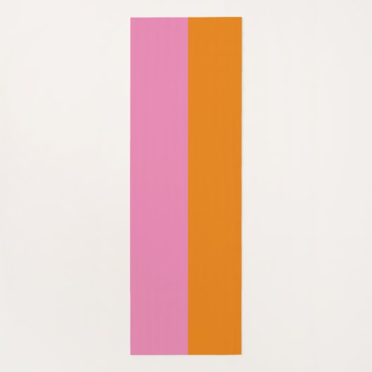 Roze en Oranje Yoga Mat (Achterkant)