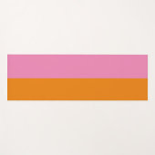 Roze en Oranje Yoga Mat (Voorkant (horizontaal))