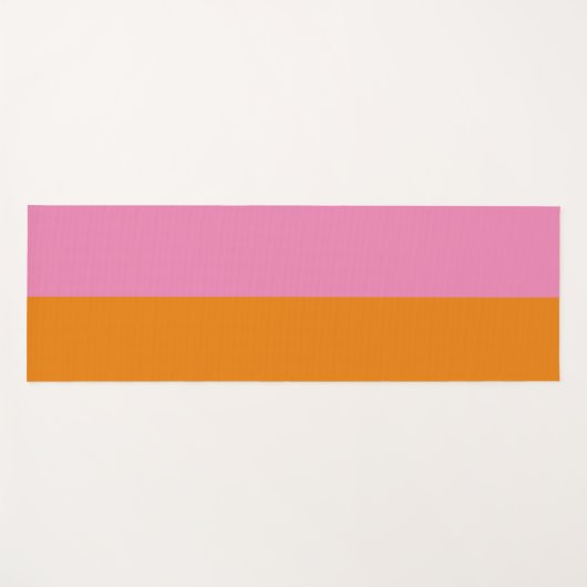 Roze en Oranje Yoga Mat (Voorkant (horizontaal))