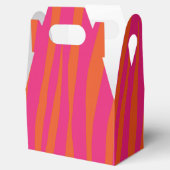 Roze en Oranje Zebrastripes Bedankdoosjes (Geopend)