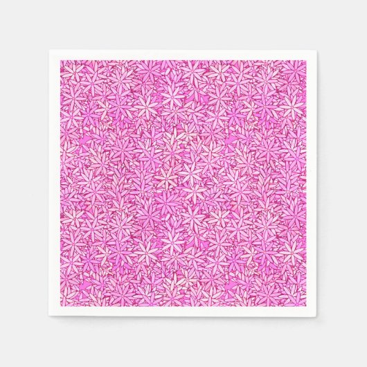 Roze en orchidee bloemen, orchidee achtergrond servetten (Voorkant)