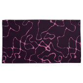 Roze en Paars Abstract Hoesje Kussensloop (Voorkant-Rechts)