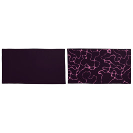 Roze en Paars Abstract Kussensloop