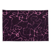 Roze en Paars Abstract Kussensloop (Achterkant-Rechts)