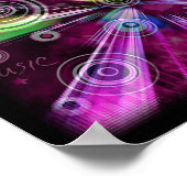 Roze en Paars Abstract Poster (Hoek)
