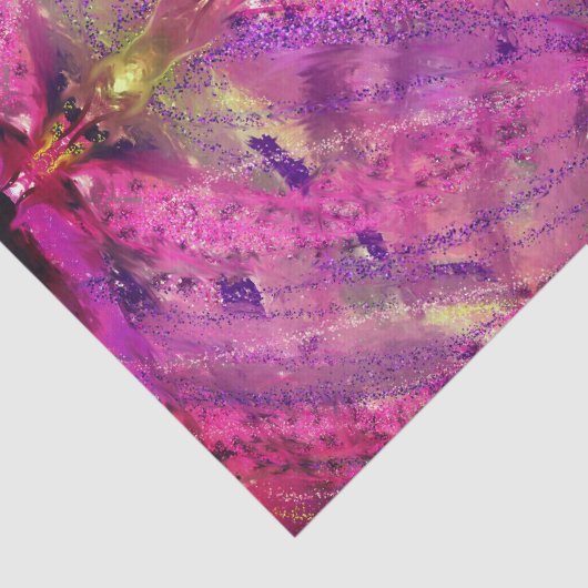 Roze en paars abstract tissuepapier (Detail)