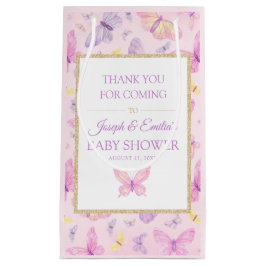 Roze en Paars Baby shower van vlinder Klein Cadeauzakje