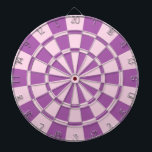Roze en Paars Dartbord<br><div class="desc">Roze en Paars kunstbord</div>
